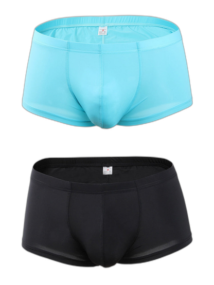 2 Pack Mesh Enlarged Pouch Snug Fit Underwear