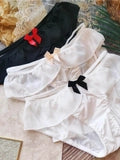 Men's Sexy Bow Ruffle Low Rise Briefs