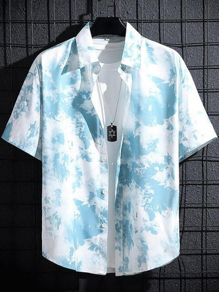 Men's Hawaiian Beach Loose Short-sleeved Shirt