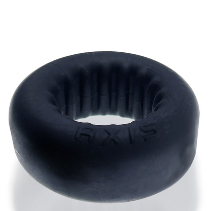 Oxballs Axis Rib Griphold Cockring in Black Ice