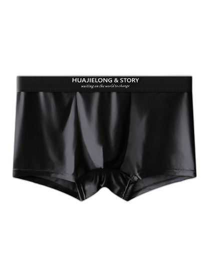 3 Pack Men's Solid-Color Breathable Trunks