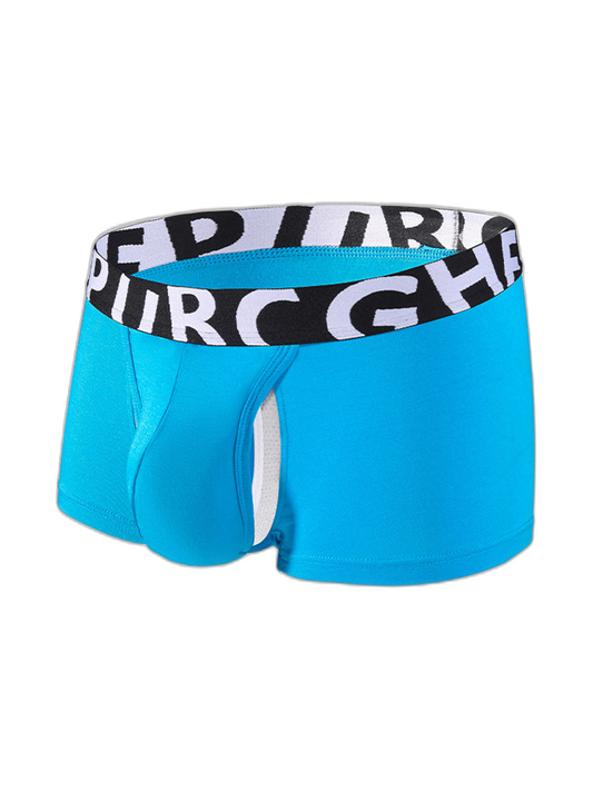 2 Pack Men's Separated Pouch Side Vent Design Trunks