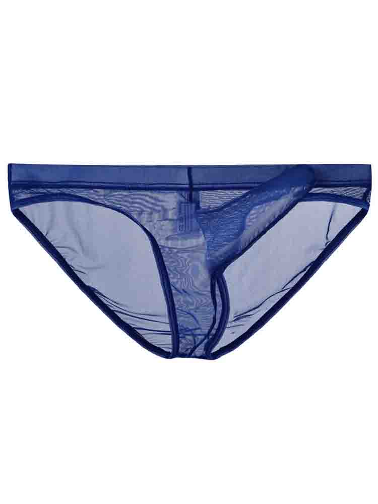 Men's Elephant Trunk Transparent Mesh Briefs