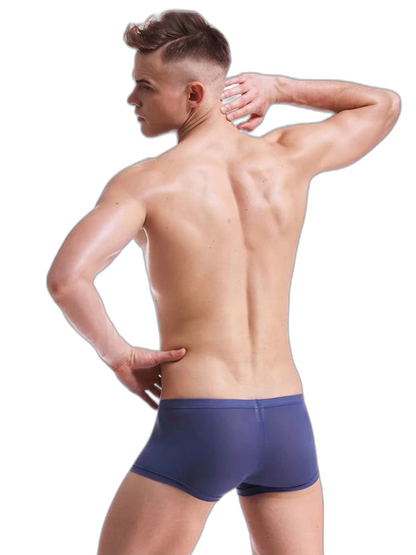 Thin Breathable Ice Silk U Convex Boxers for Men