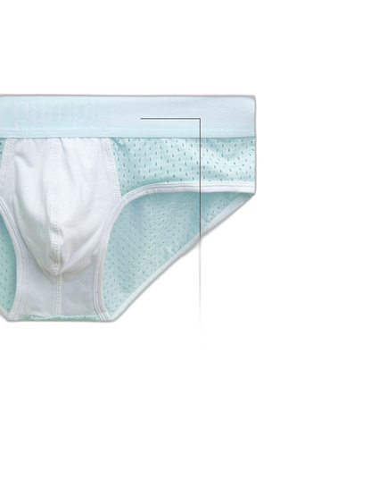 2 Pack Men's Mesh Loose Fit Sport Low-Rise Briefs