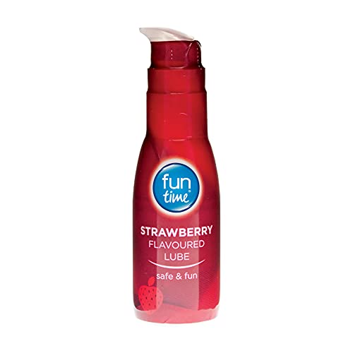 Fun Time  Strawberry Flavoured Lubricant, Alcohol Free, Water Based, Clear, 75 Ml