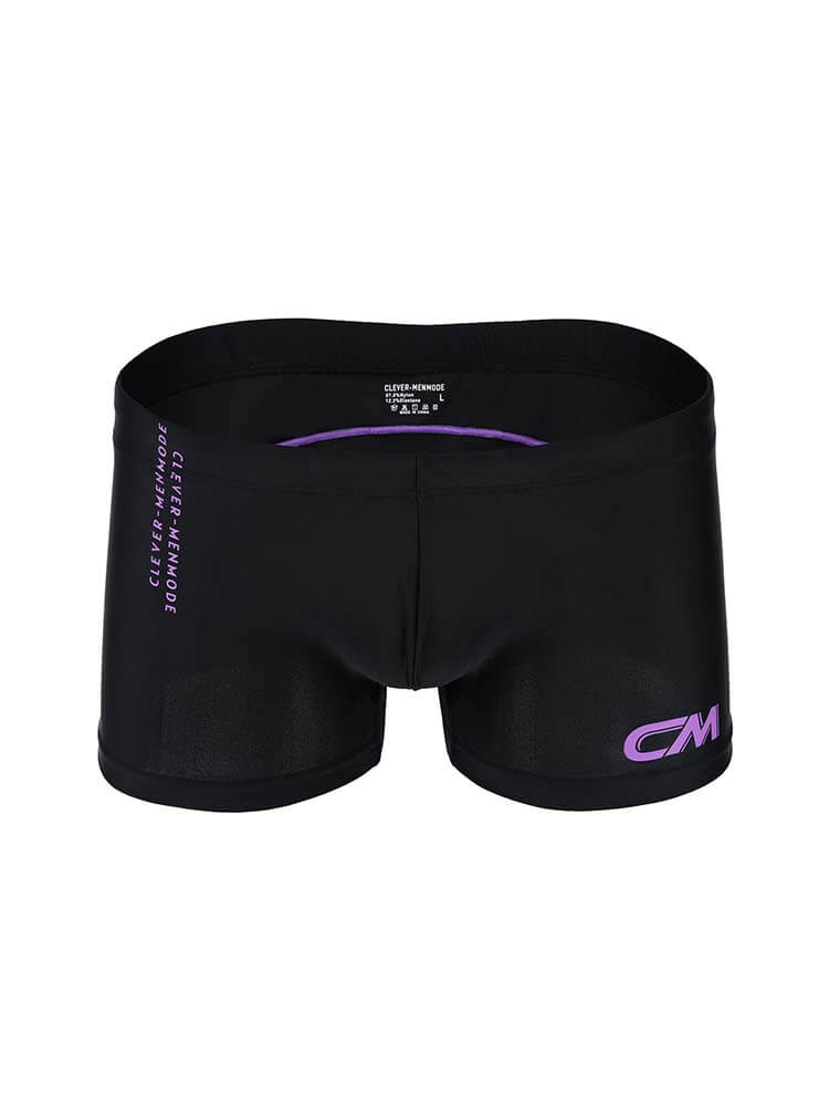 Men's Letter Print Quick-Dry Swim Trunks And Caps