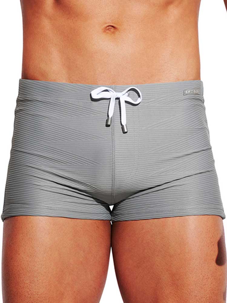 Men's High-Stretch Quick Dry Solid Swim Trunks