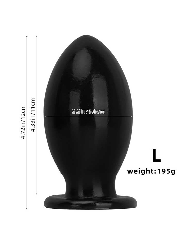 Giant Rugby Ball PVC Suction Cup Anal Plug