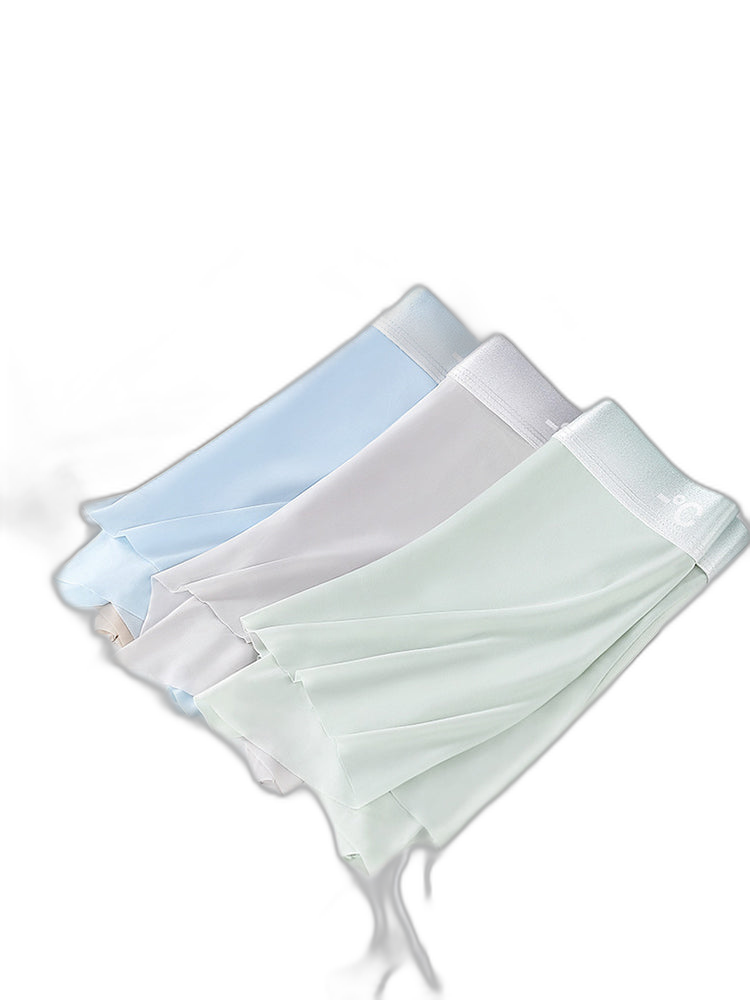 4 Pack Men's Breathable Ice Silk Antibacterial Sports Trunks