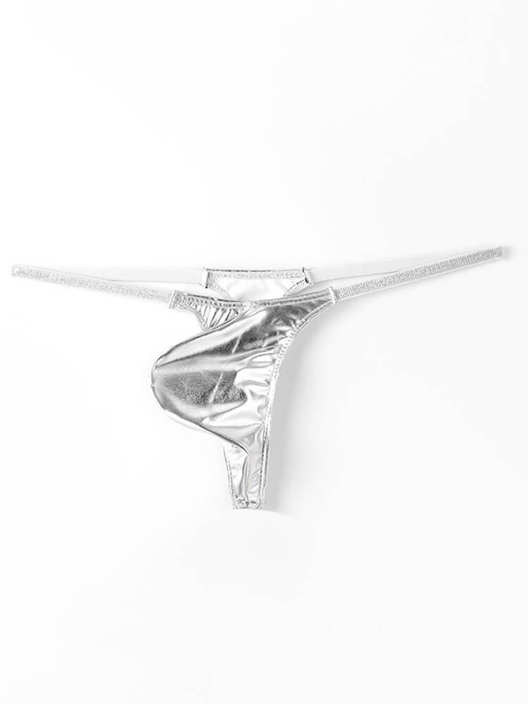 Men's Sexy Thin Strap Pouch Polyester Thong