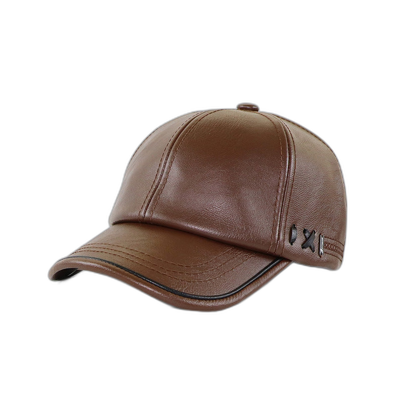 Leather Baseball Cap