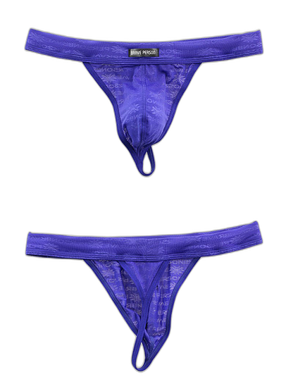 3-pack Men's Lace Obscure Embossed G-String Thong