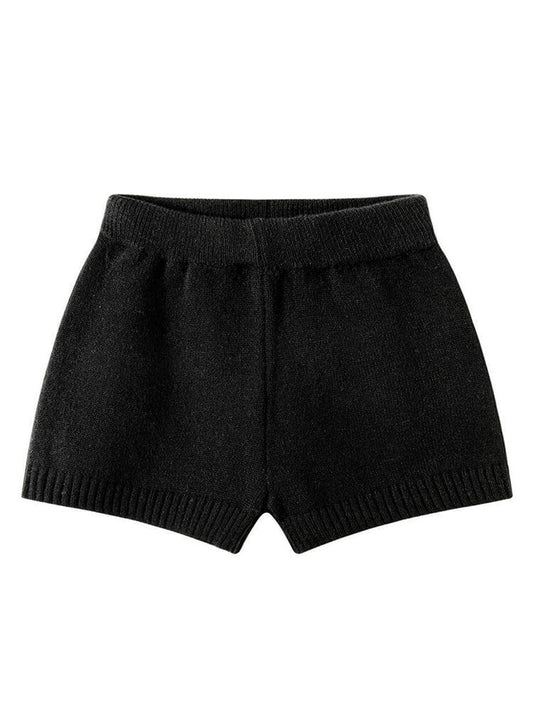 Men's Loose-Fit Casual Solid-Color Knit Shorts