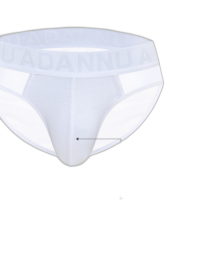 2-pack Men's Sexy Semi-transparent Ribbed Briefs