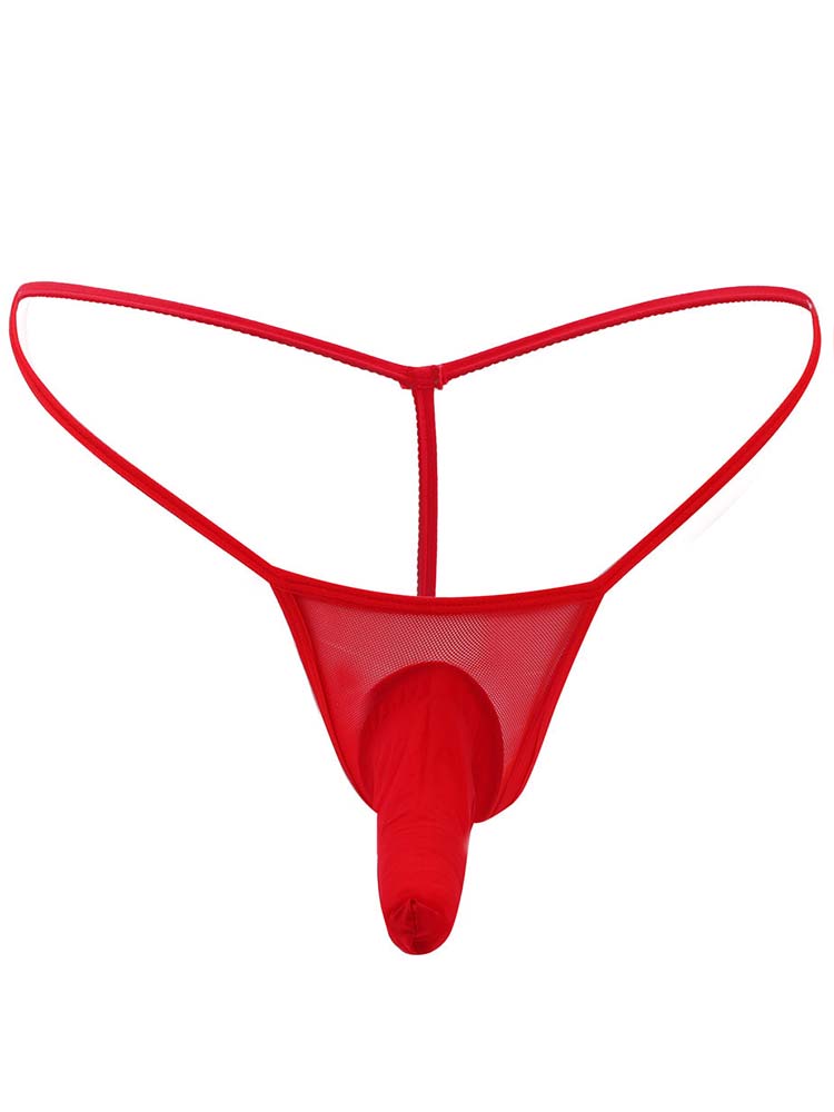 Men's Elephant Nose Thin Transparent Thong
