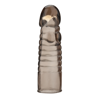 Blue Line 6inch Ribbed Realistic Penis Enhancing Sleeve Extension