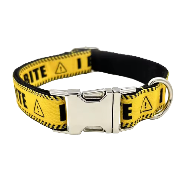 Engraved I Bite Collar