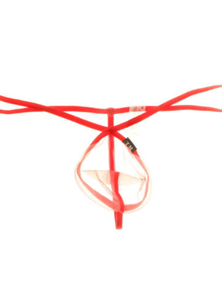 Men's Sexy Transparent Mesh Stretch Thong