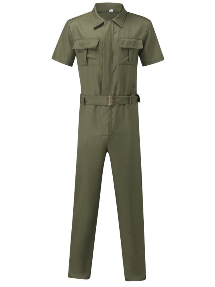 Casual Men's Uniform Workwear Jumpsuit