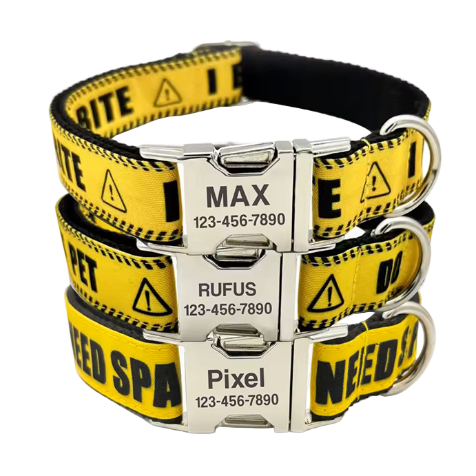 Engraved Ask To Pet Collar