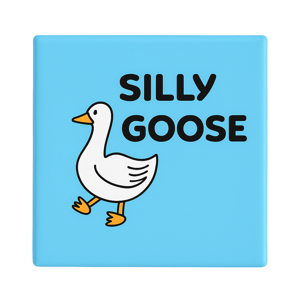 Silly Goose | Mischievous Magnet | 5cm x 5cm