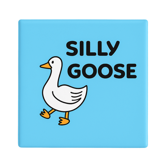 Silly Goose | Mischievous Magnet | 5cm x 5cm