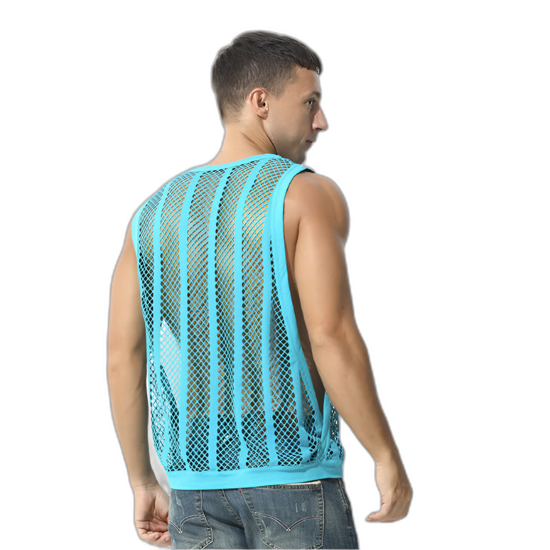Mesh Striped Tank Top