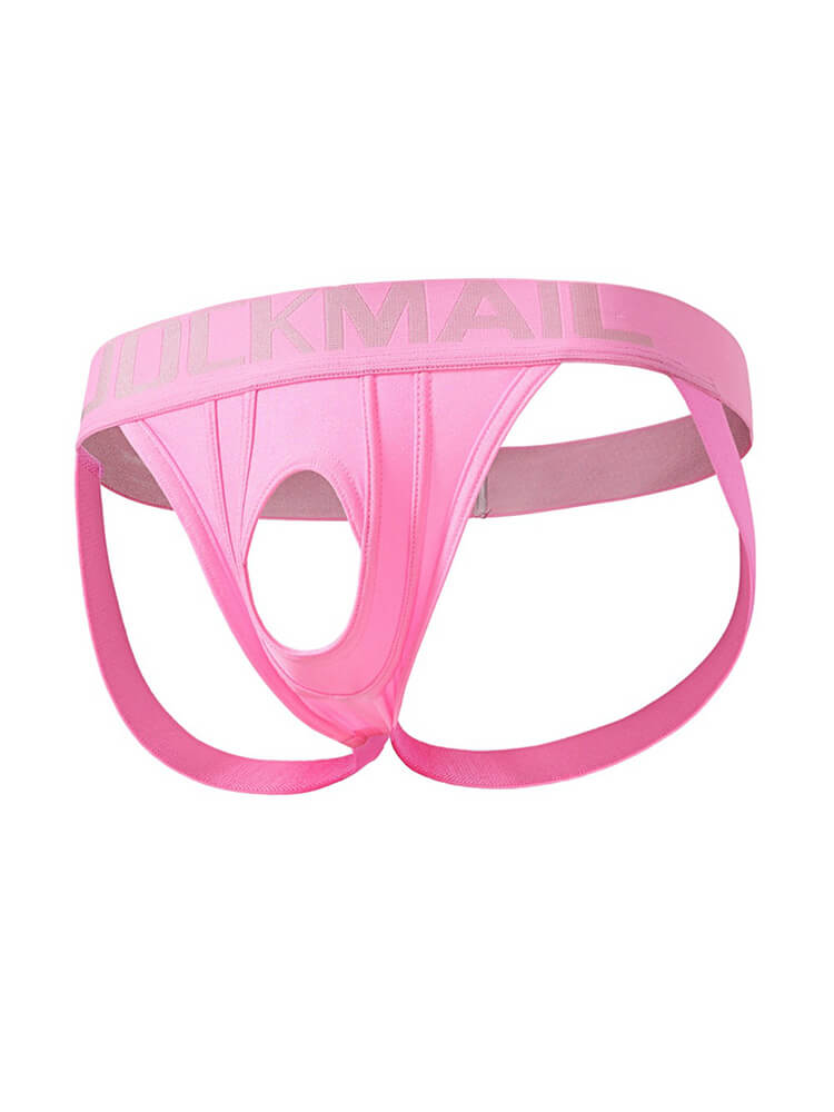 Men's Low Waist Sexy Double Thong With Hole Thongs