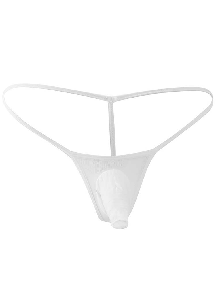 Men's Elephant Nose Thin Transparent Thong