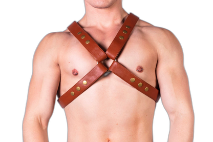 Prowler RED Leather X Harness Brown