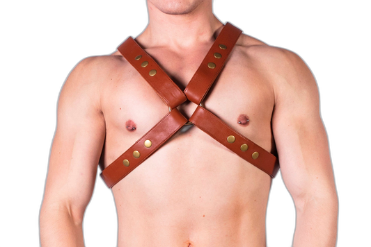 Prowler RED Leather X Harness Brown
