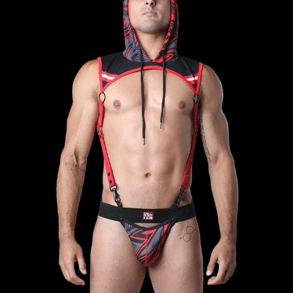 Cell Block 13 Kennel Club Lightning Hoodie Harness | Red