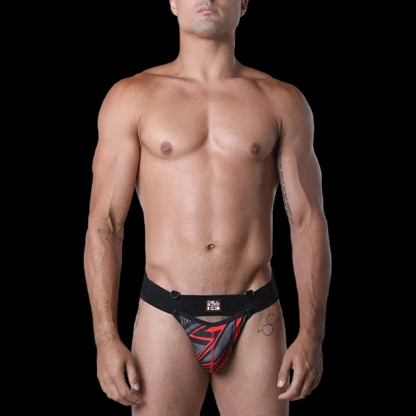 Cell Block 13 Kennel Club Lightning Snap Off Jockstrap | Red