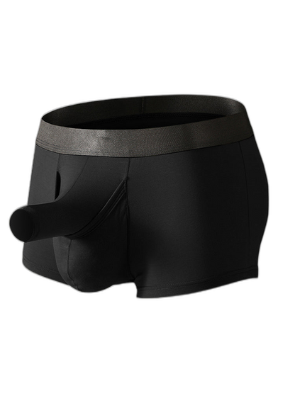 Men’s Dual Ball Pouch Trunks With Fly Front