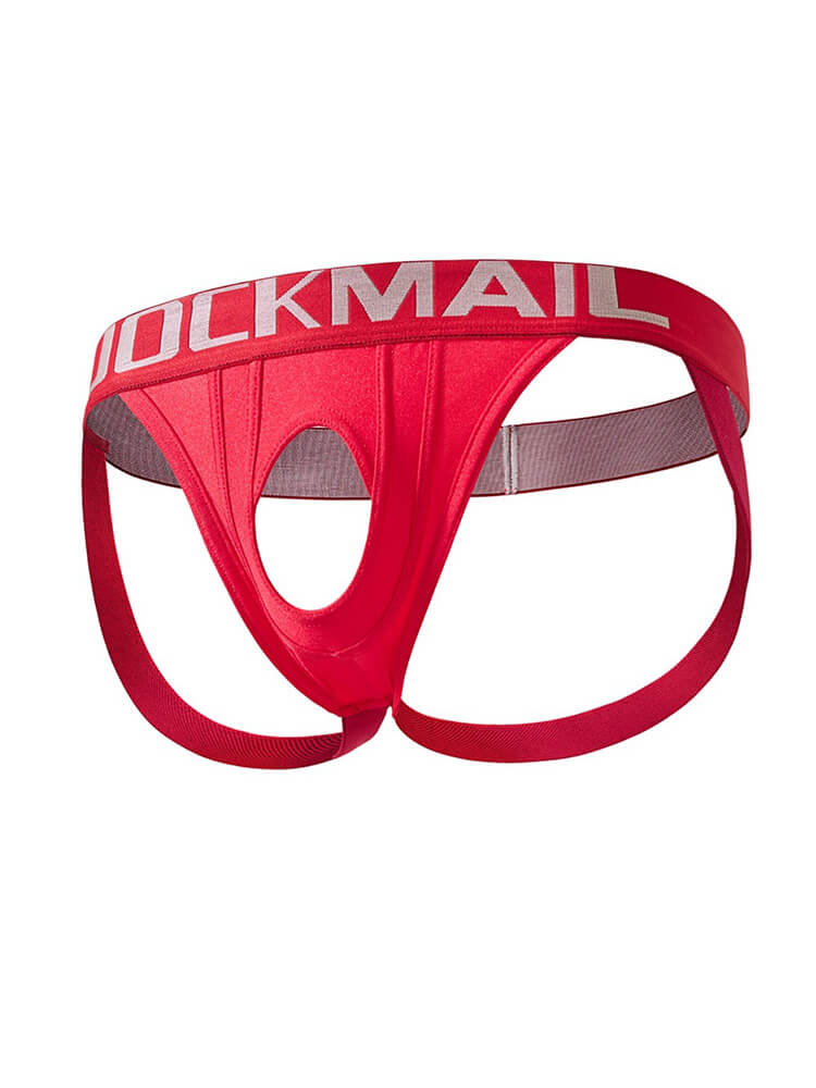 Men's Low Waist Sexy Double Thong With Hole Thongs