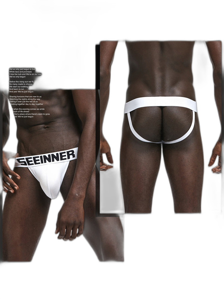 2 Pack Men's Cotton Stretch Jock Strap