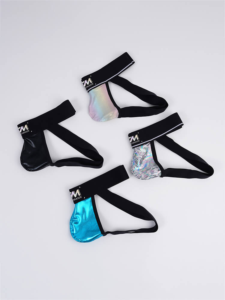 Men's Sexy Low-Rise Cut-Out Double-Strap Thong
