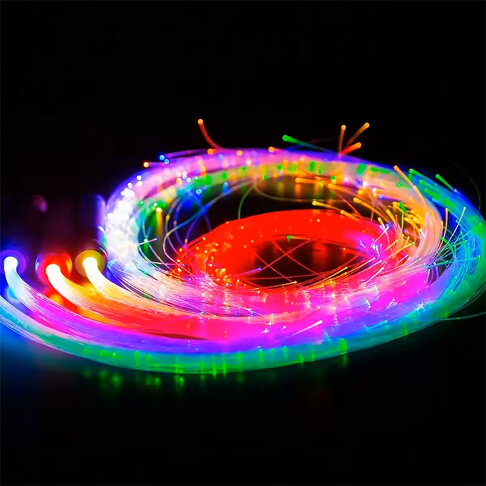 Led Fibre Optic Whip Pink Handle