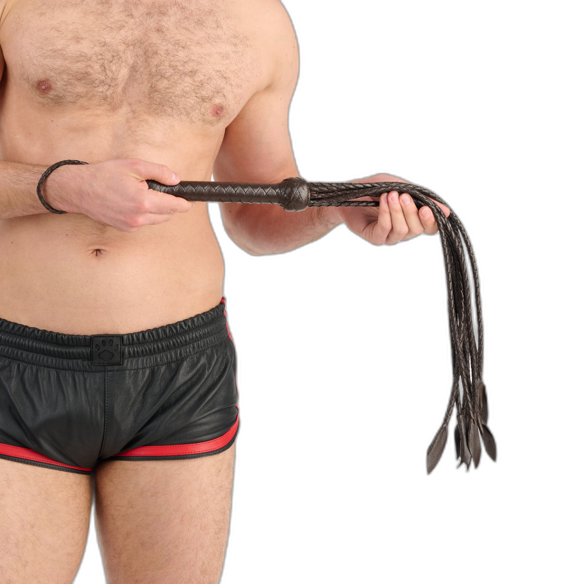 Prowler RED Brown Leather Flogger