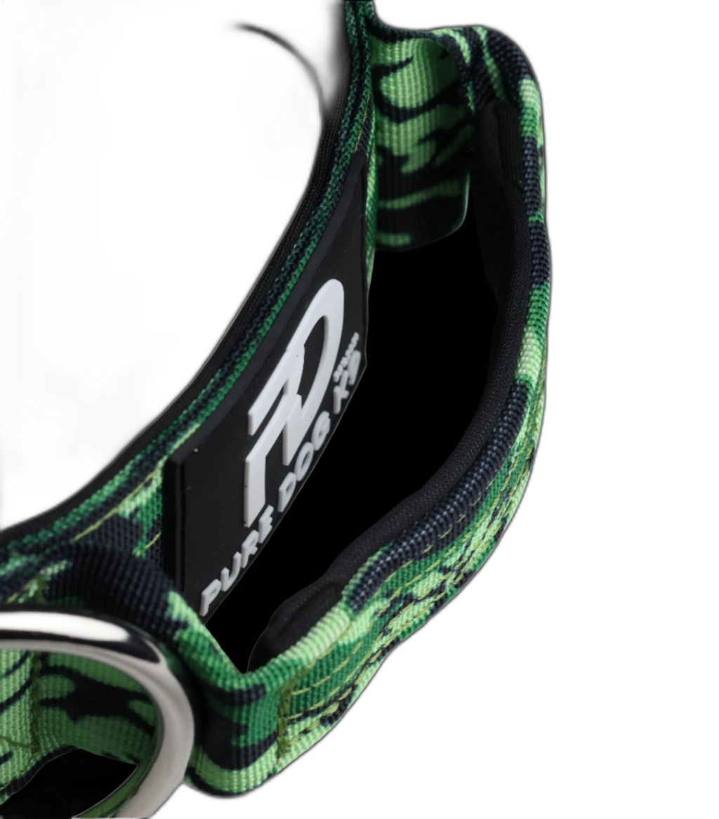 Pure Dog K9 Tactical Collar Green Camo