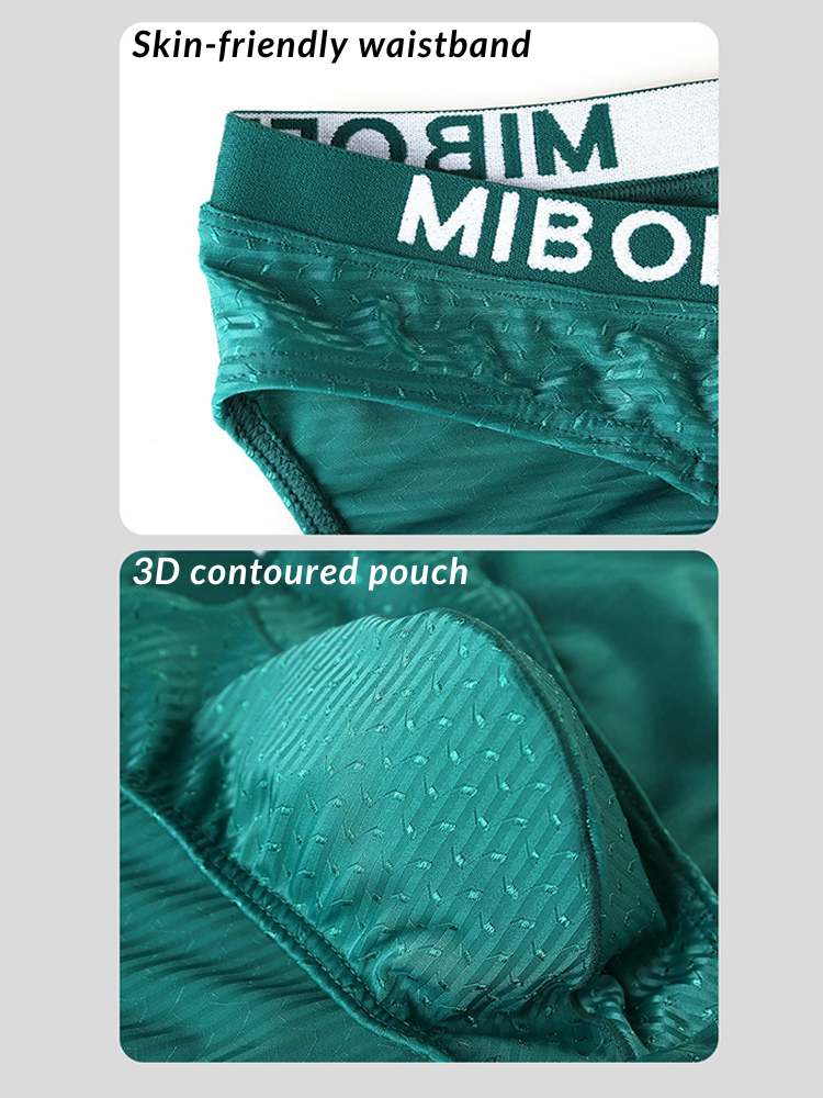 2 Pack Men's U-Pouch V-Front Low-Rise Briefs