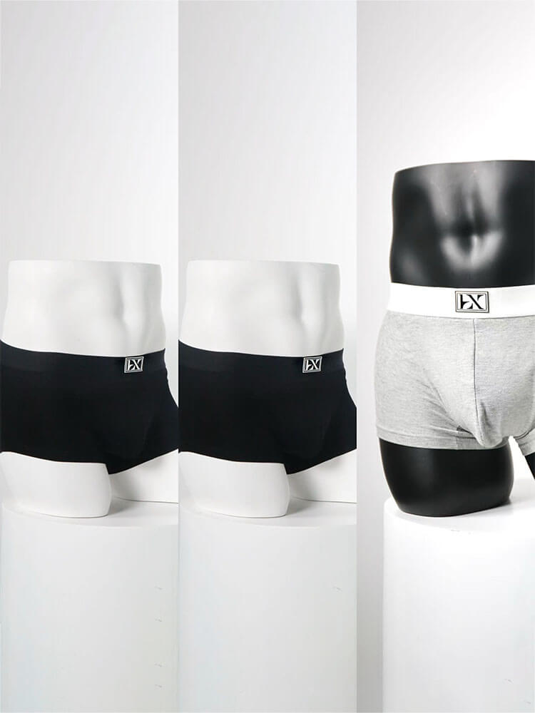 3-Pack Men's Low-Rise Sexy Soft Cotton Boxer Briefs