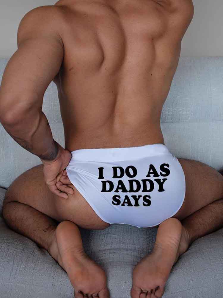 Men's Solid Color Breathable Cotton Briefs