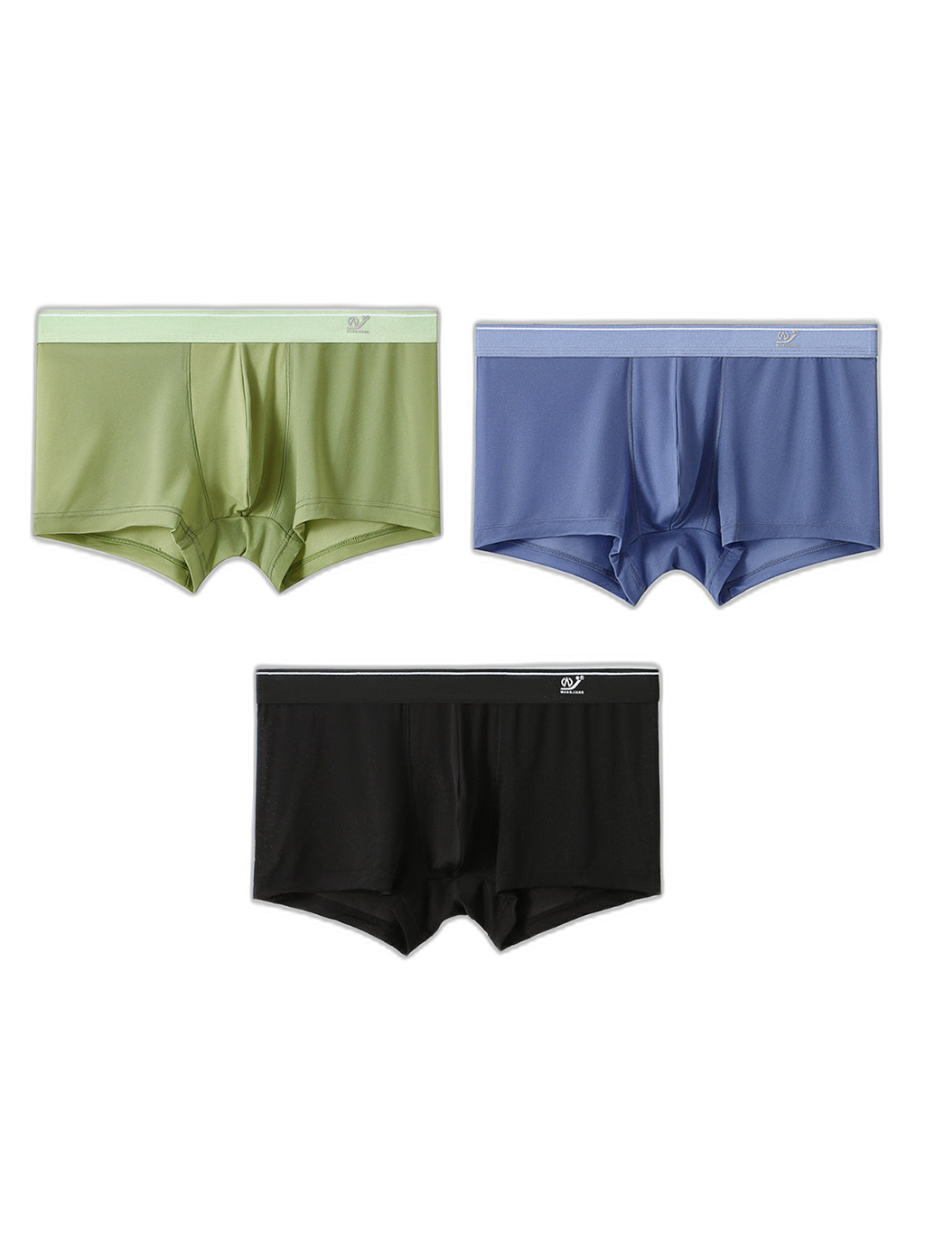 3 Pack Men’s Comfy U Convex Pouch Trunks