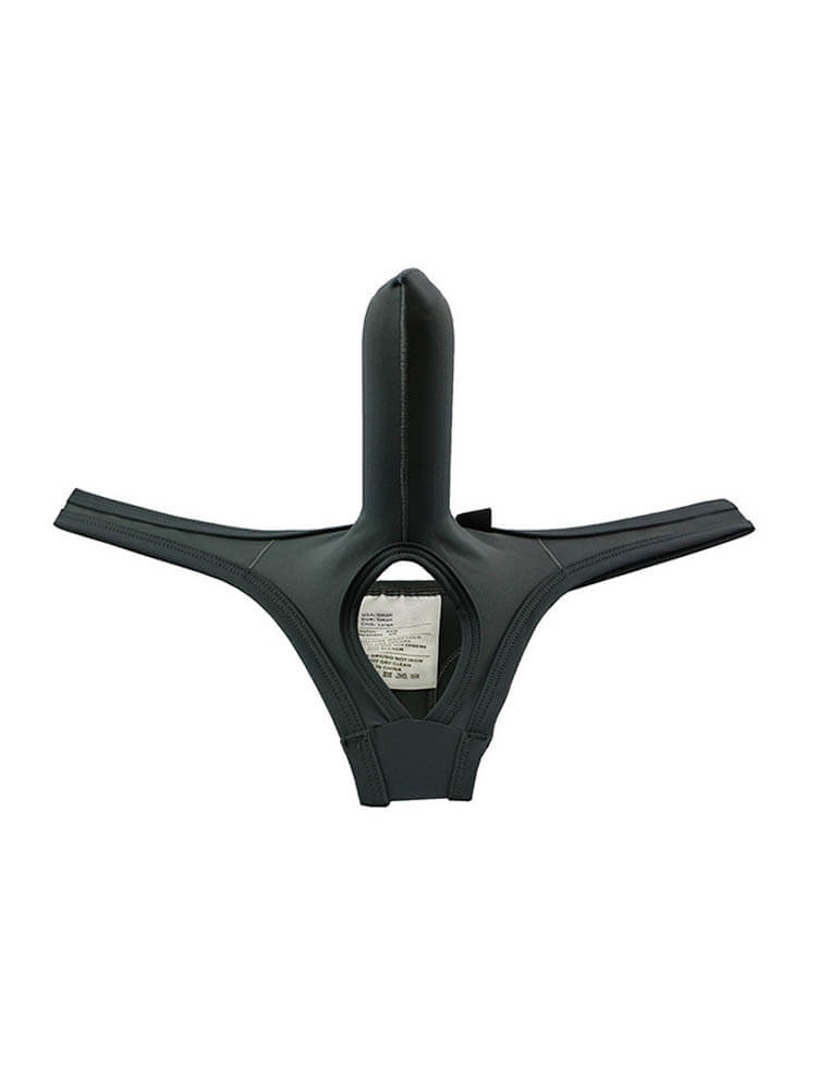 Men's Sexy Solid Color Elastic Ice Silk Thong