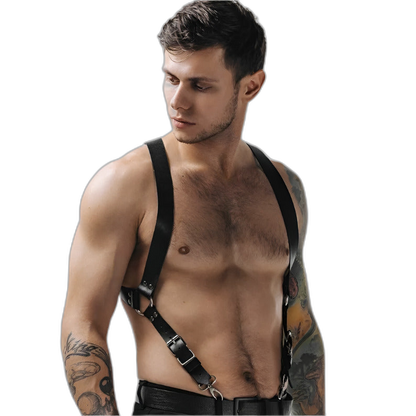 Adjustable Suspender Leather Harness