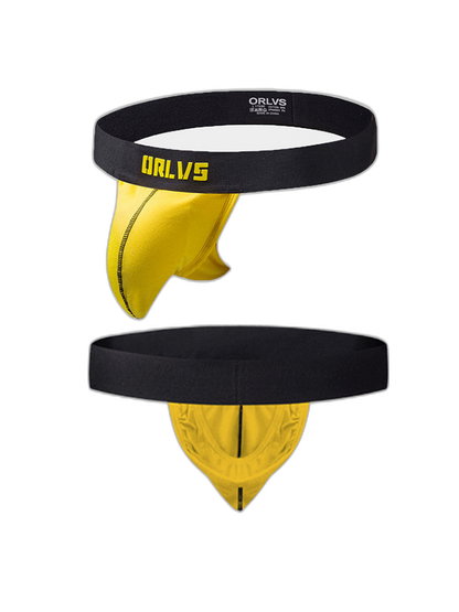 3 Pack Low-Cut Cotton Men's Thong with Enhanced Pouch