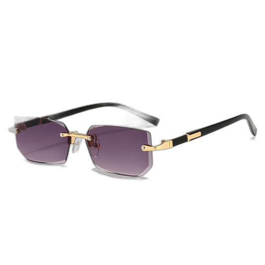 Squared Rimless Sunglasses