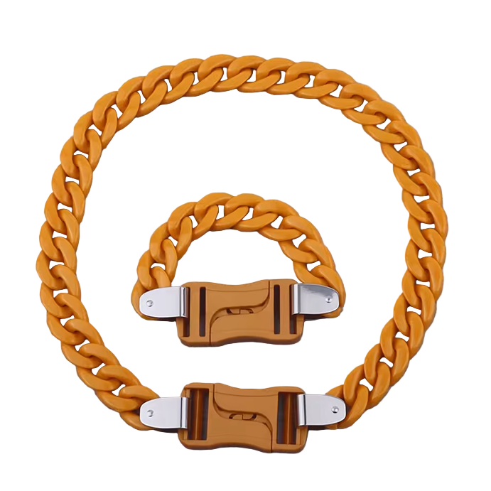 Acrylic Chain Yellow